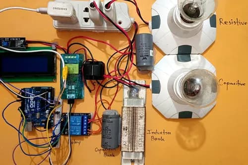 Automatic Power Factor Corrector: Real-Time Capacitor Bank Switching
