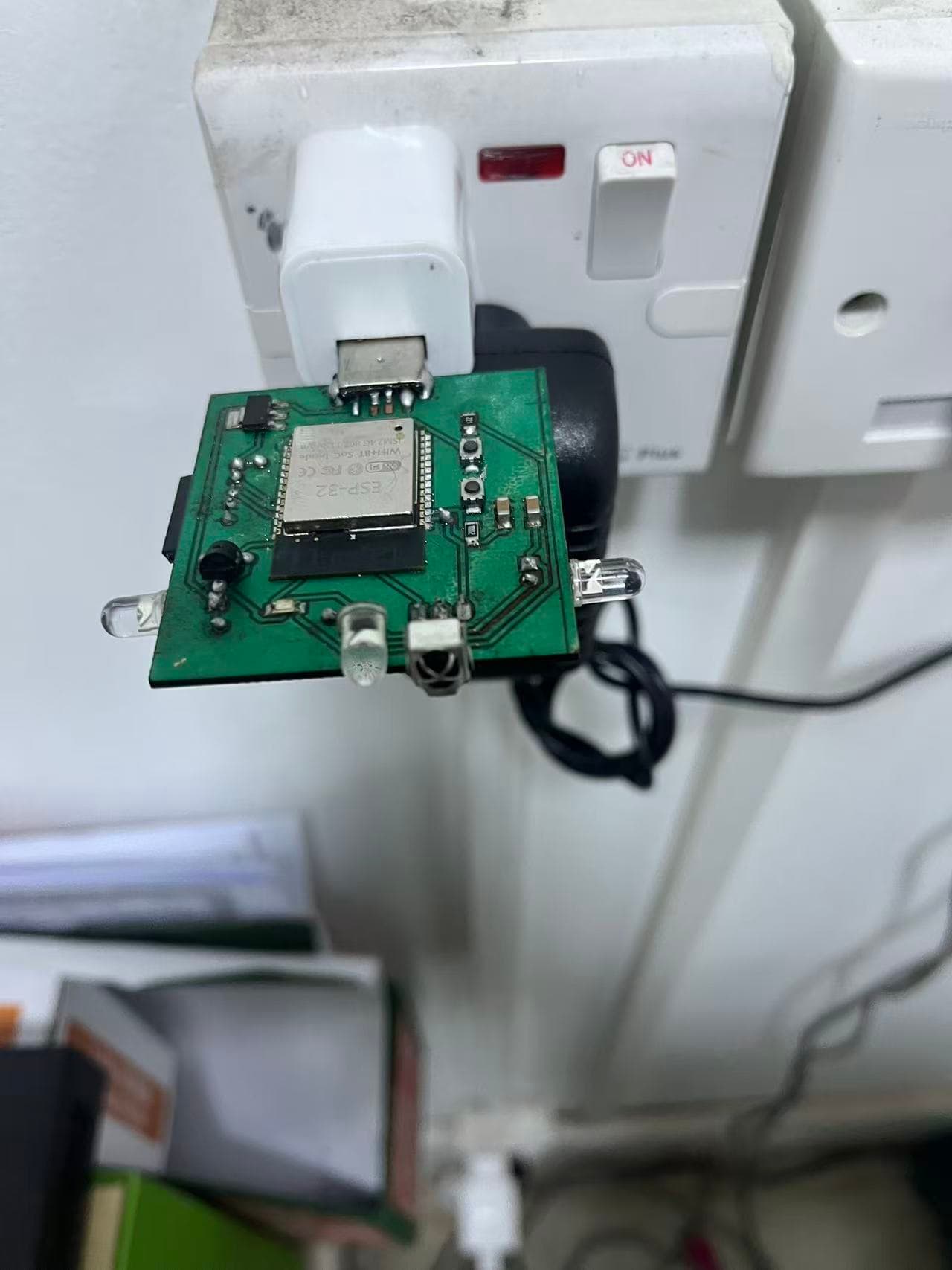 Powered ESP32 IR remote board